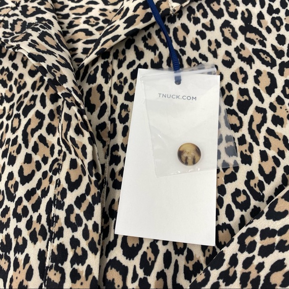 Tuckernuck new Leopard Megan taffeta dress size small - Picture 9 of 11
